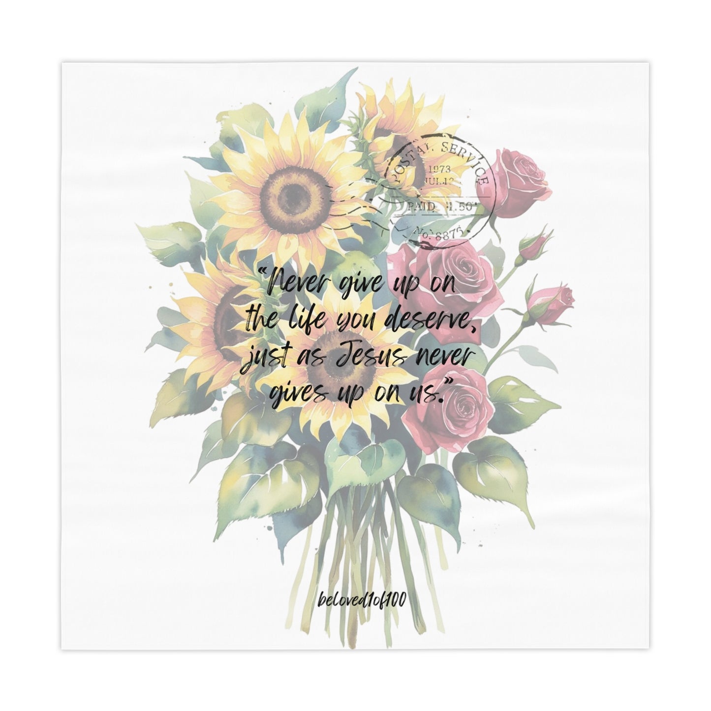 Tablecloth - Sunflower Rose Pattern