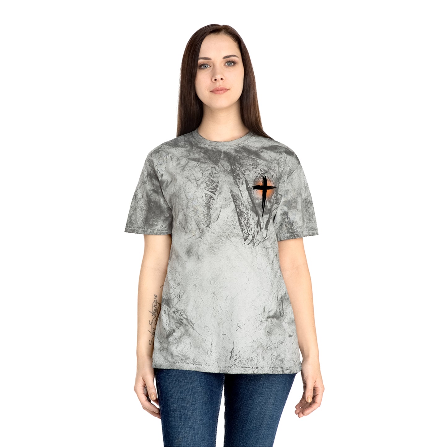 Adult Tee Color Blast - I FALL FOR JESUS