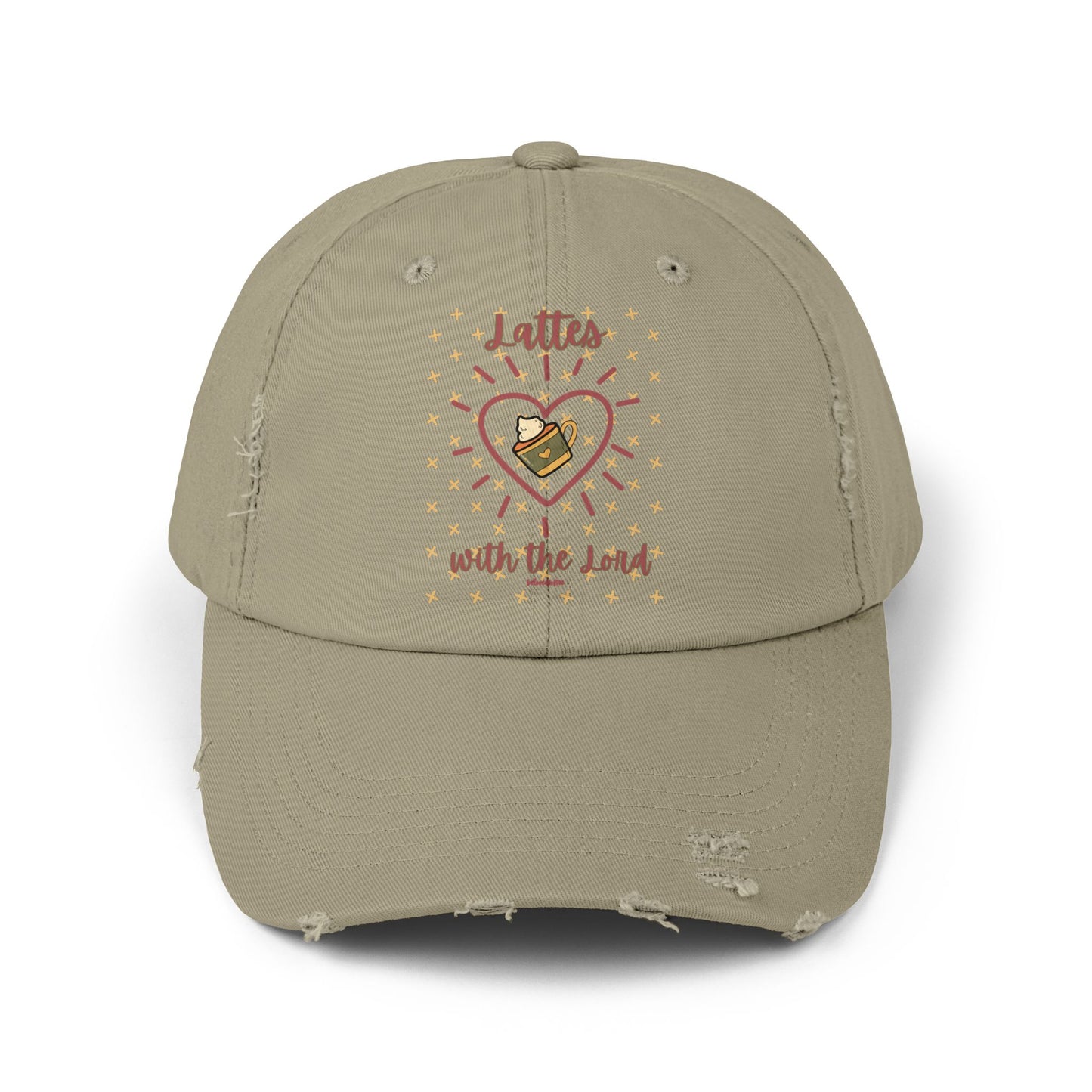 Distressed Cap - Lattes with the Lord