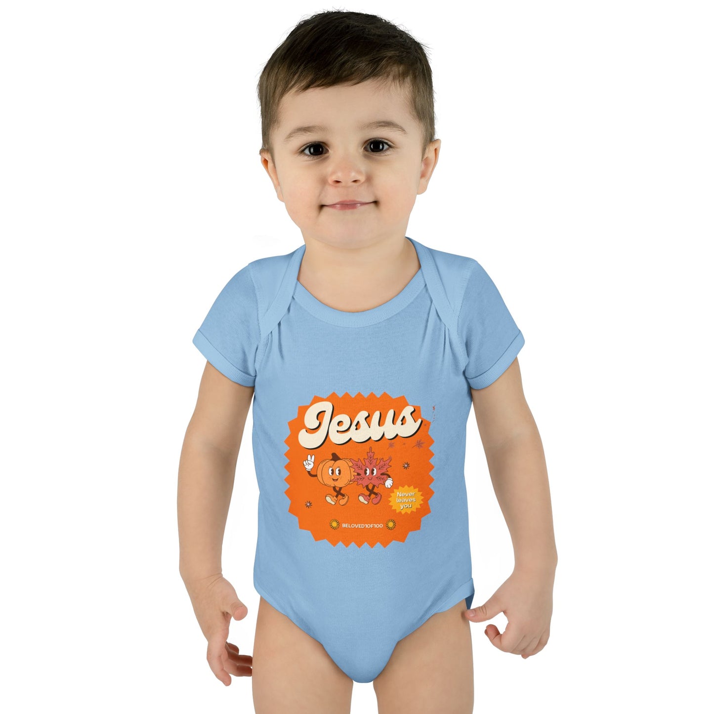 Infant/Toddler Onsie - Jesus Never Leaves