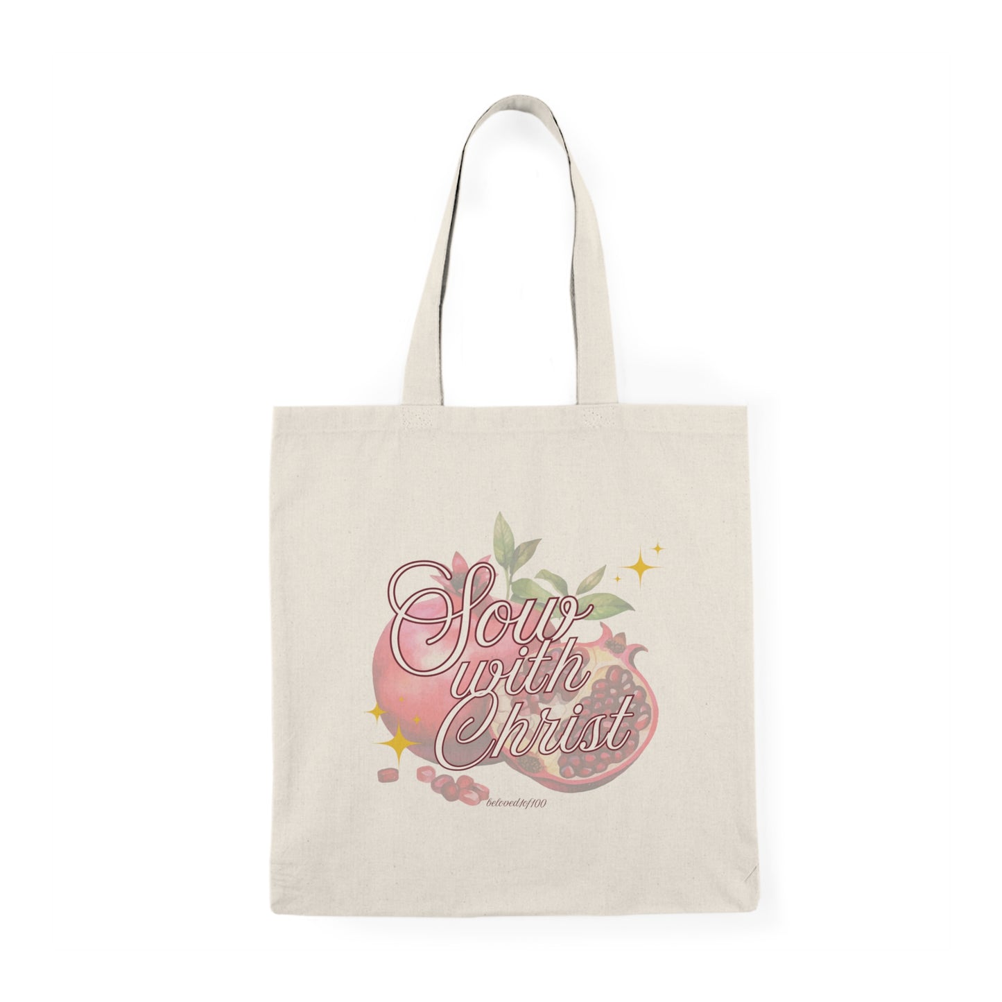 Natural Tote Bag- Sow with Christ