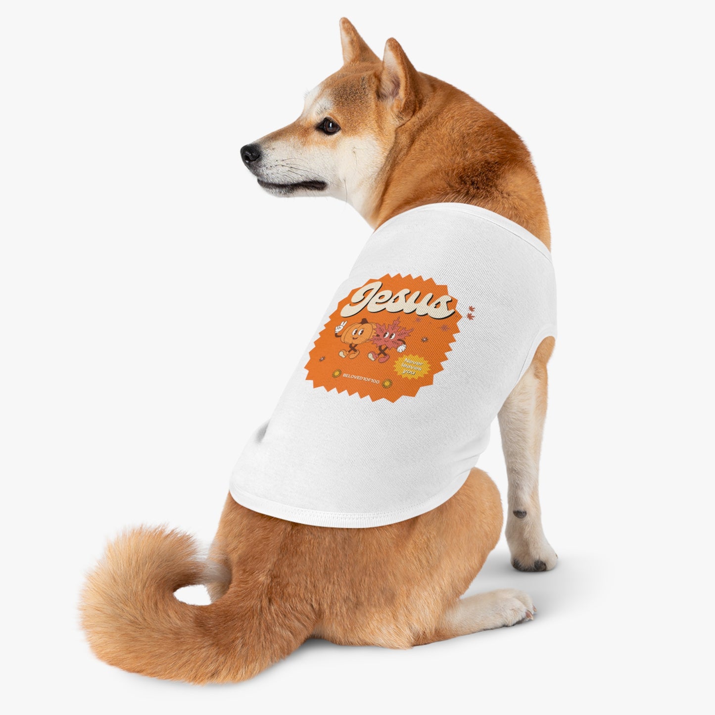 Pet Tee-Jesus Never Leaves