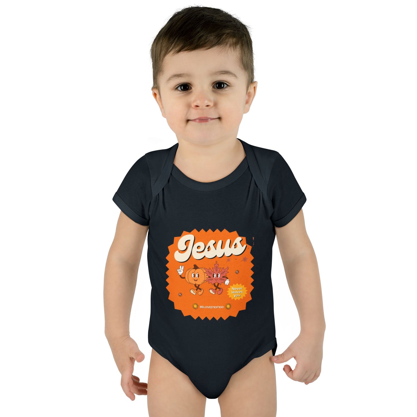 Infant/Toddler Onsie - Jesus Never Leaves