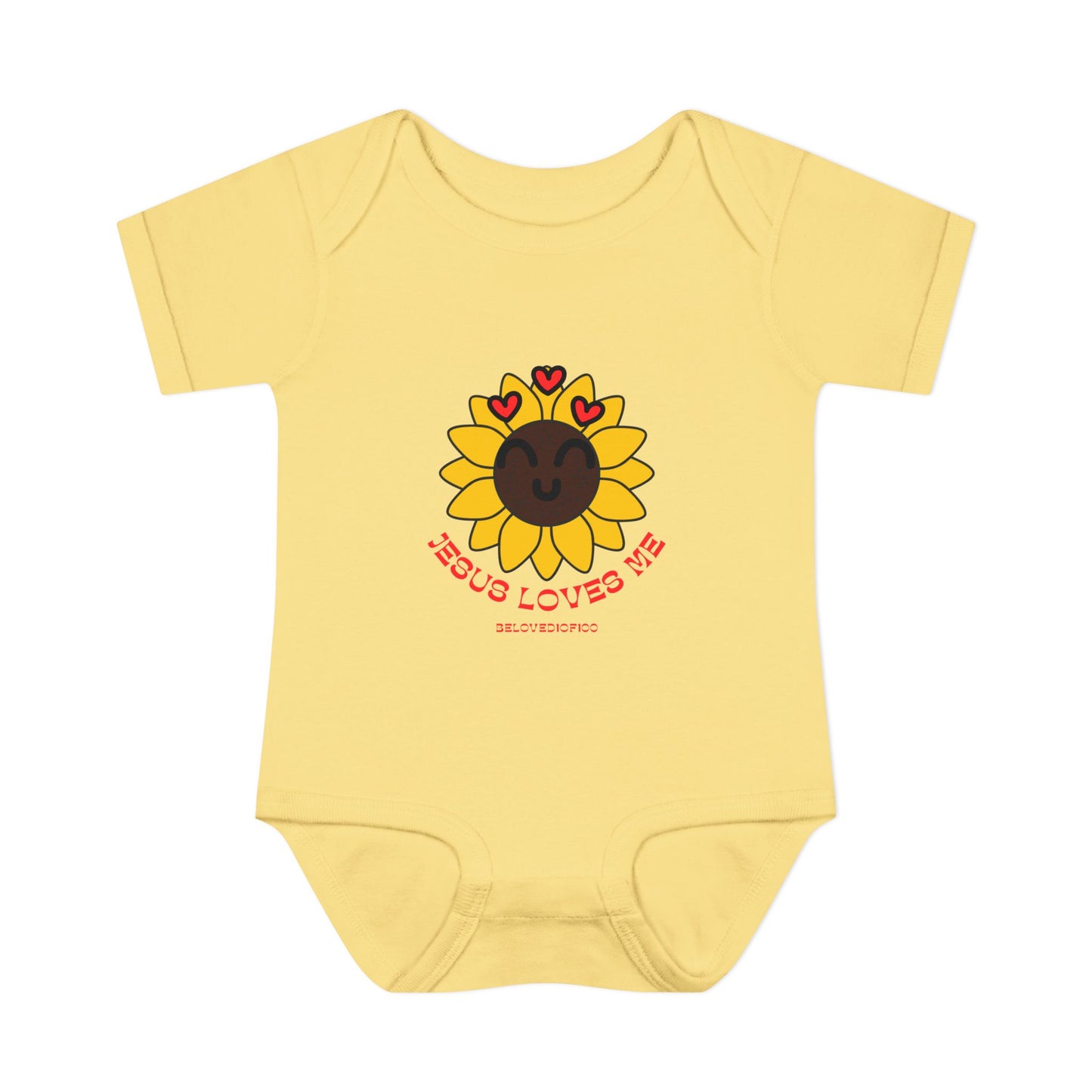 Infant/Toddler Onsie - Jesus Loves Me Sunflower
