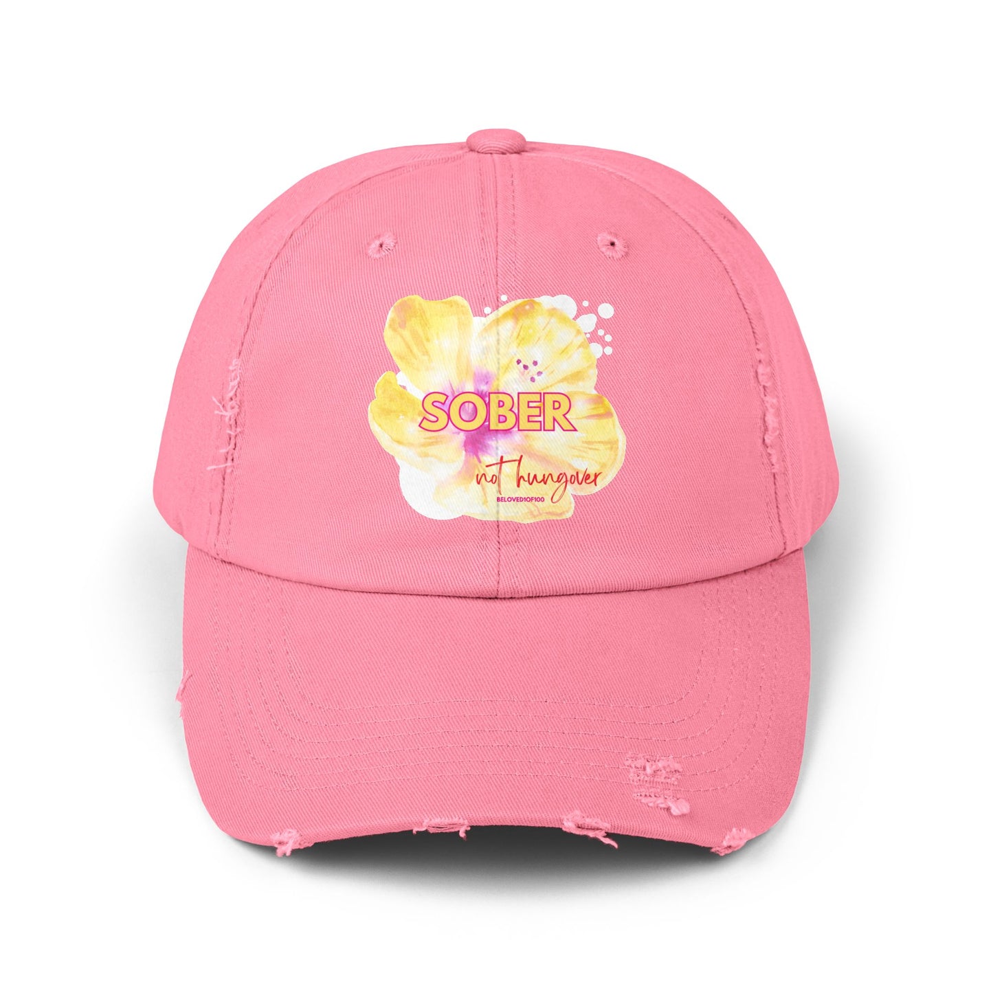 Distressed Cap - Sober not hungover