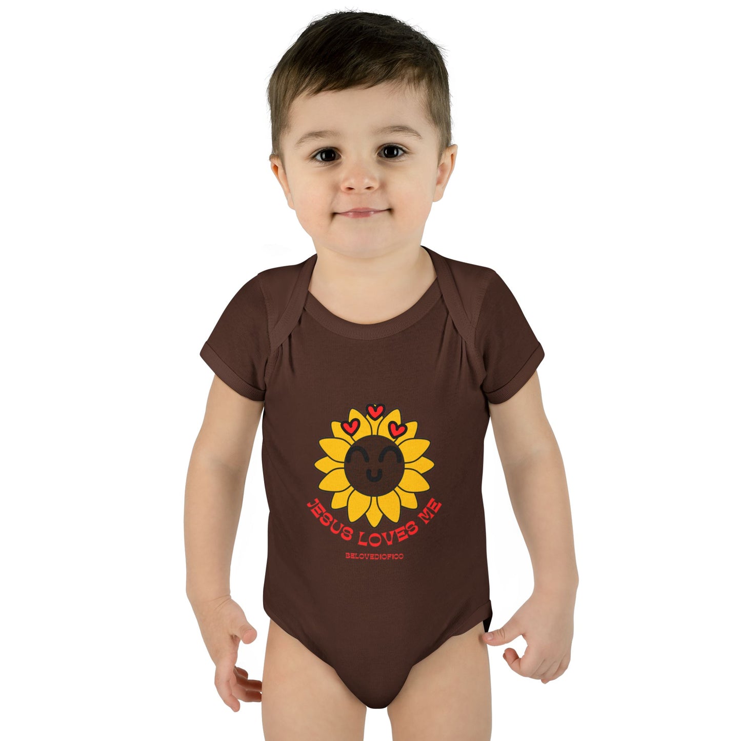 Infant/Toddler Onsie - Jesus Loves Me Sunflower