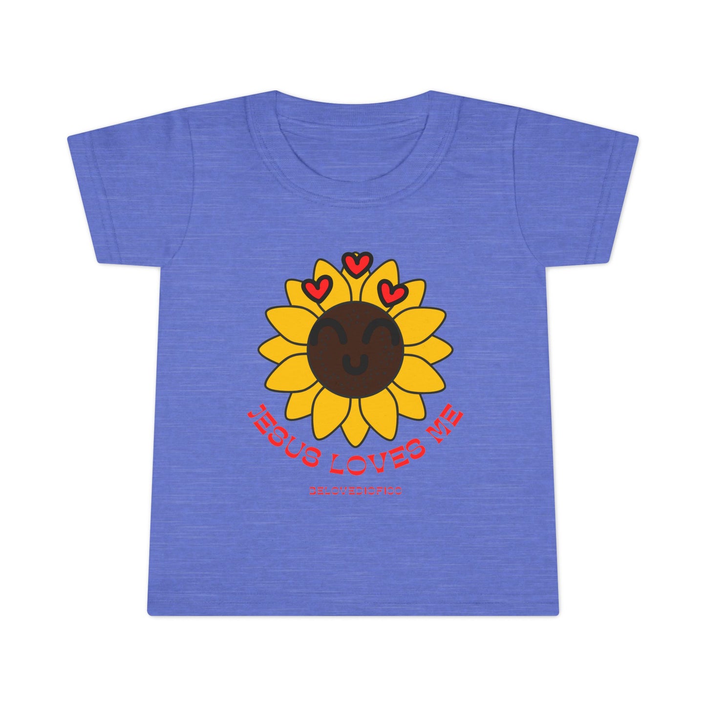 Toddler Tee - Jesus Loves Me Sunflower