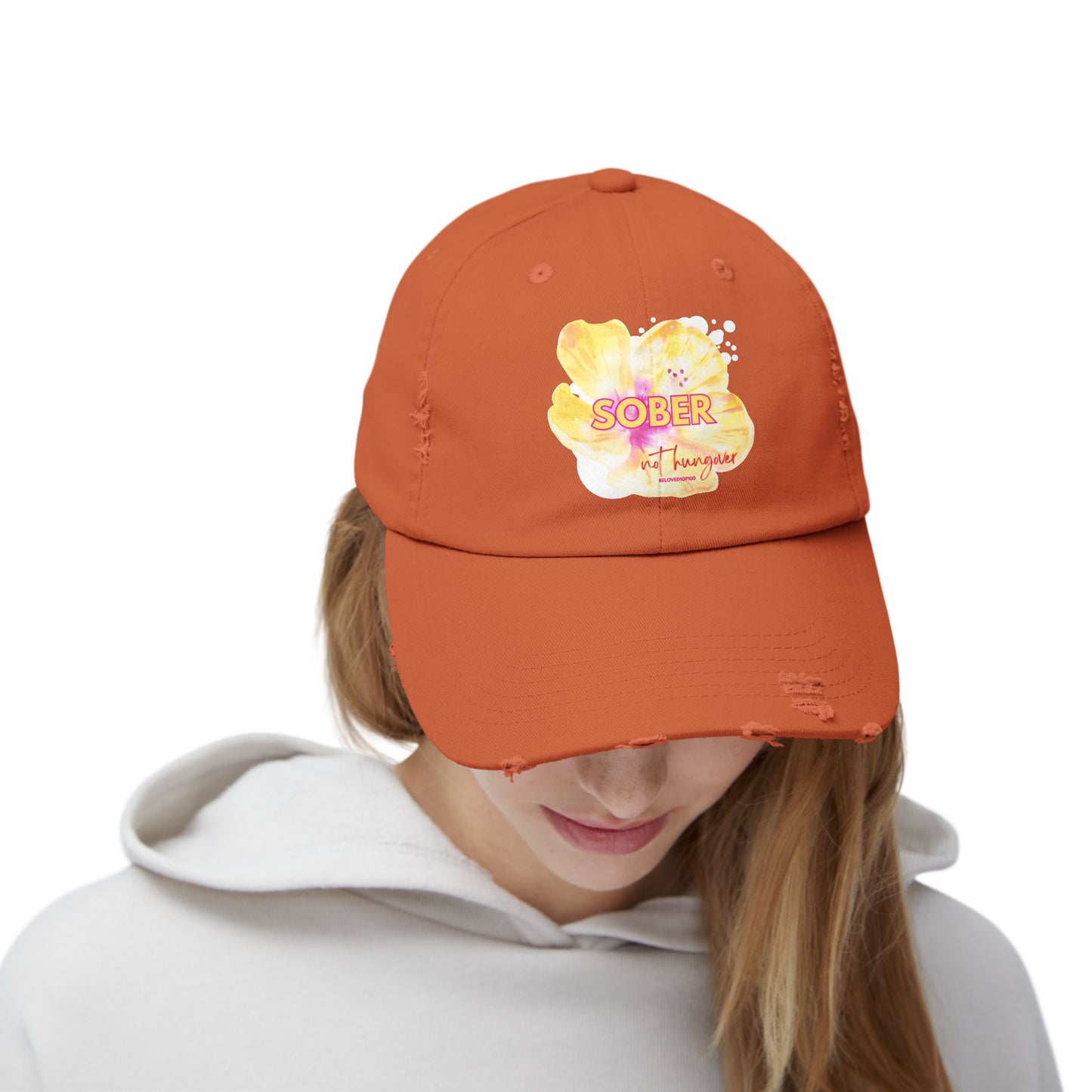 Distressed Cap - Sober not hungover