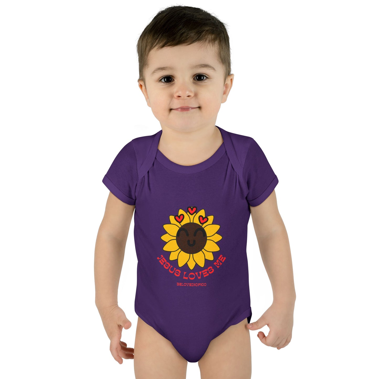 Infant/Toddler Onsie - Jesus Loves Me Sunflower