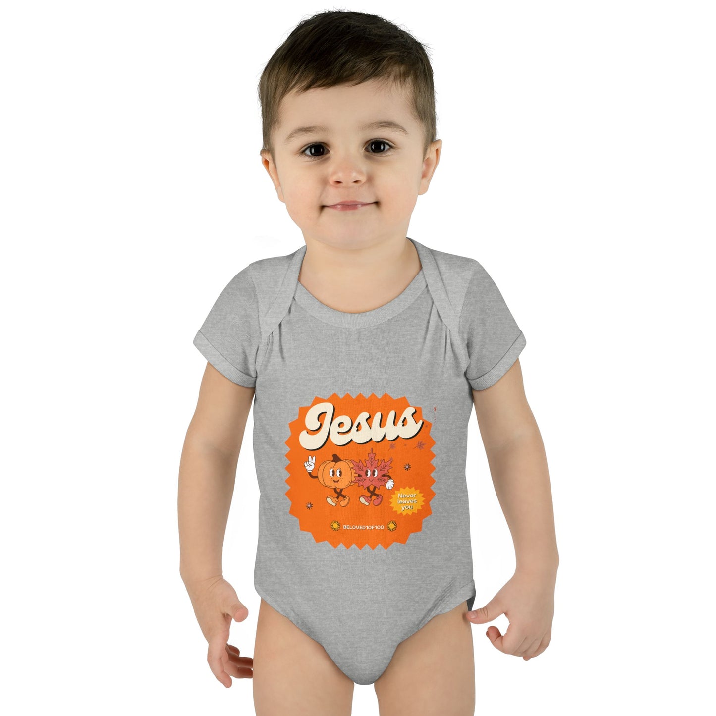Infant/Toddler Onsie - Jesus Never Leaves