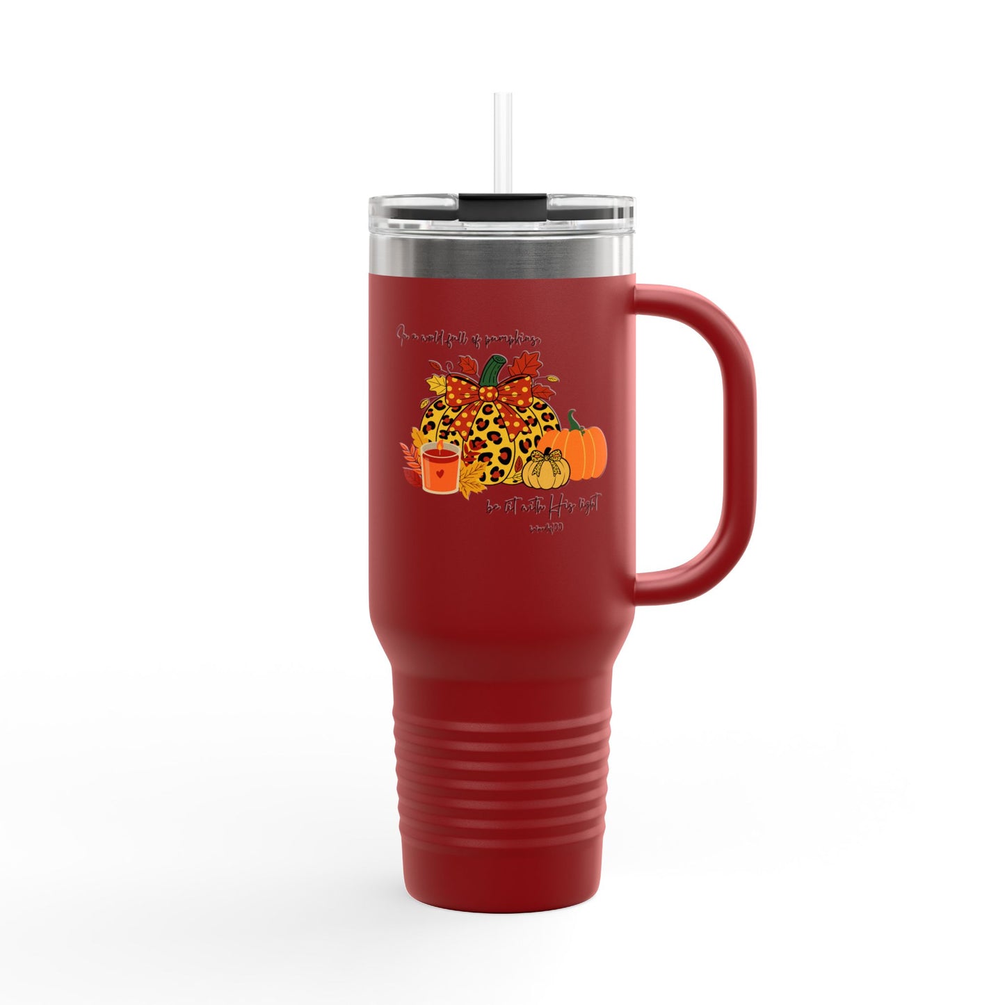 Insulated Travel Mug, 40oz - Pumpkins