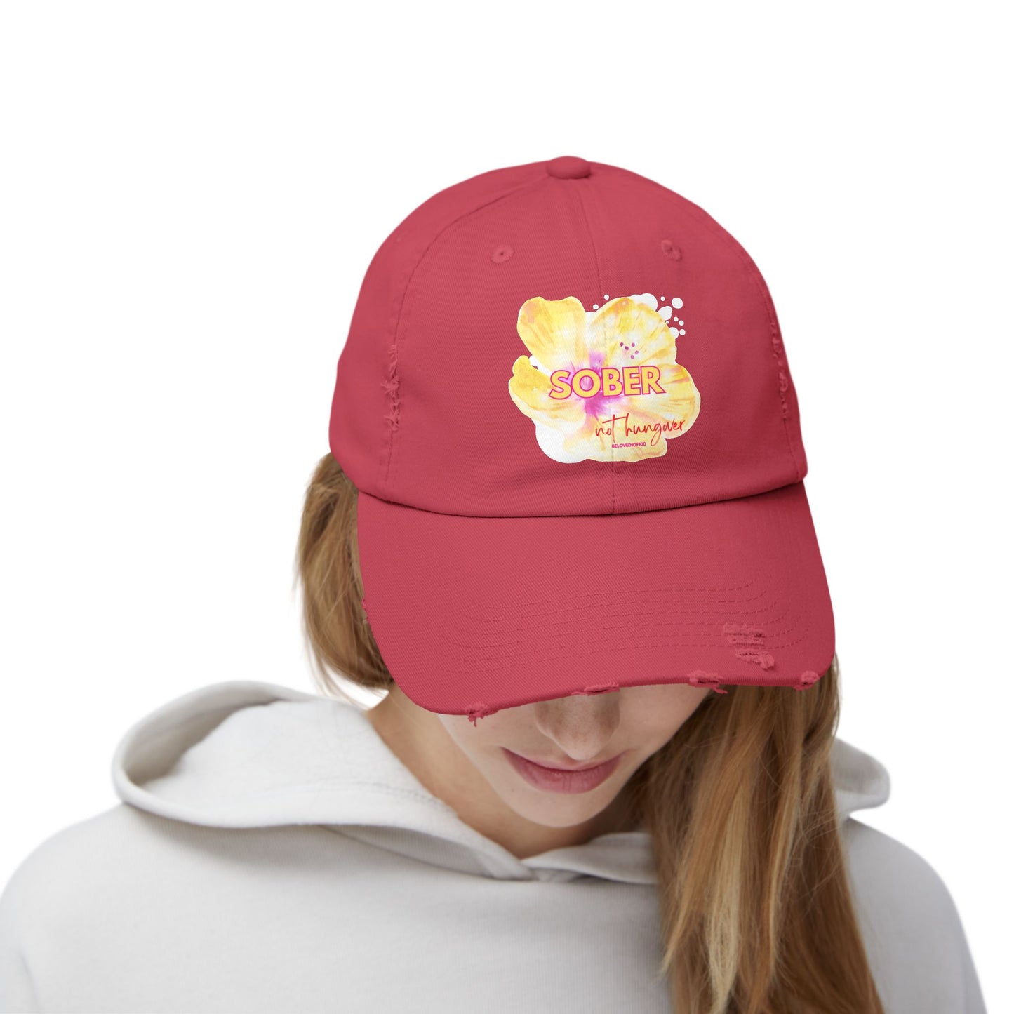 Distressed Cap - Sober not hungover