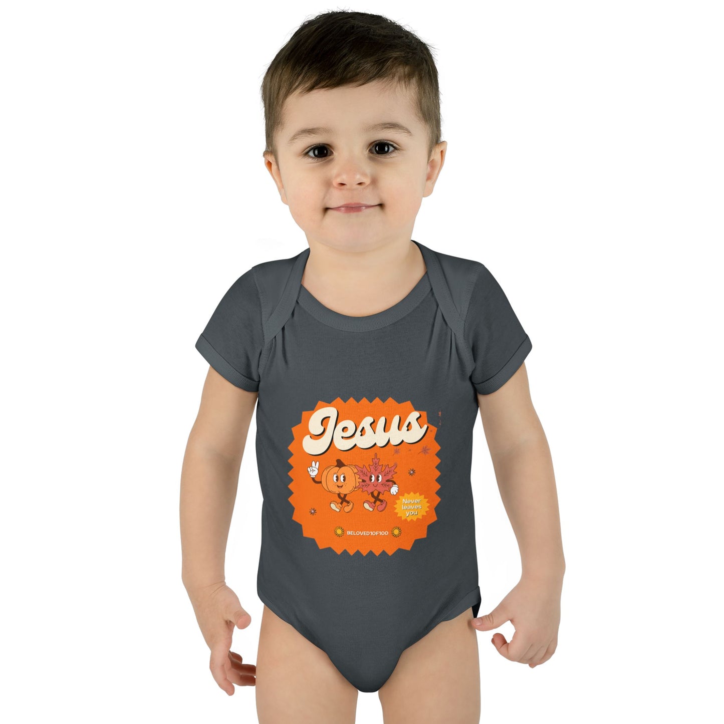 Infant/Toddler Onsie - Jesus Never Leaves