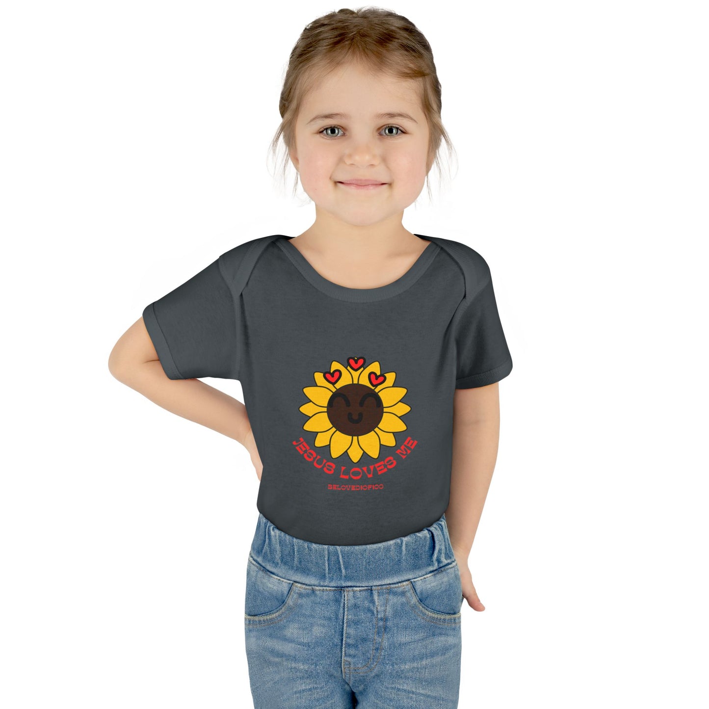 Infant/Toddler Onsie - Jesus Loves Me Sunflower