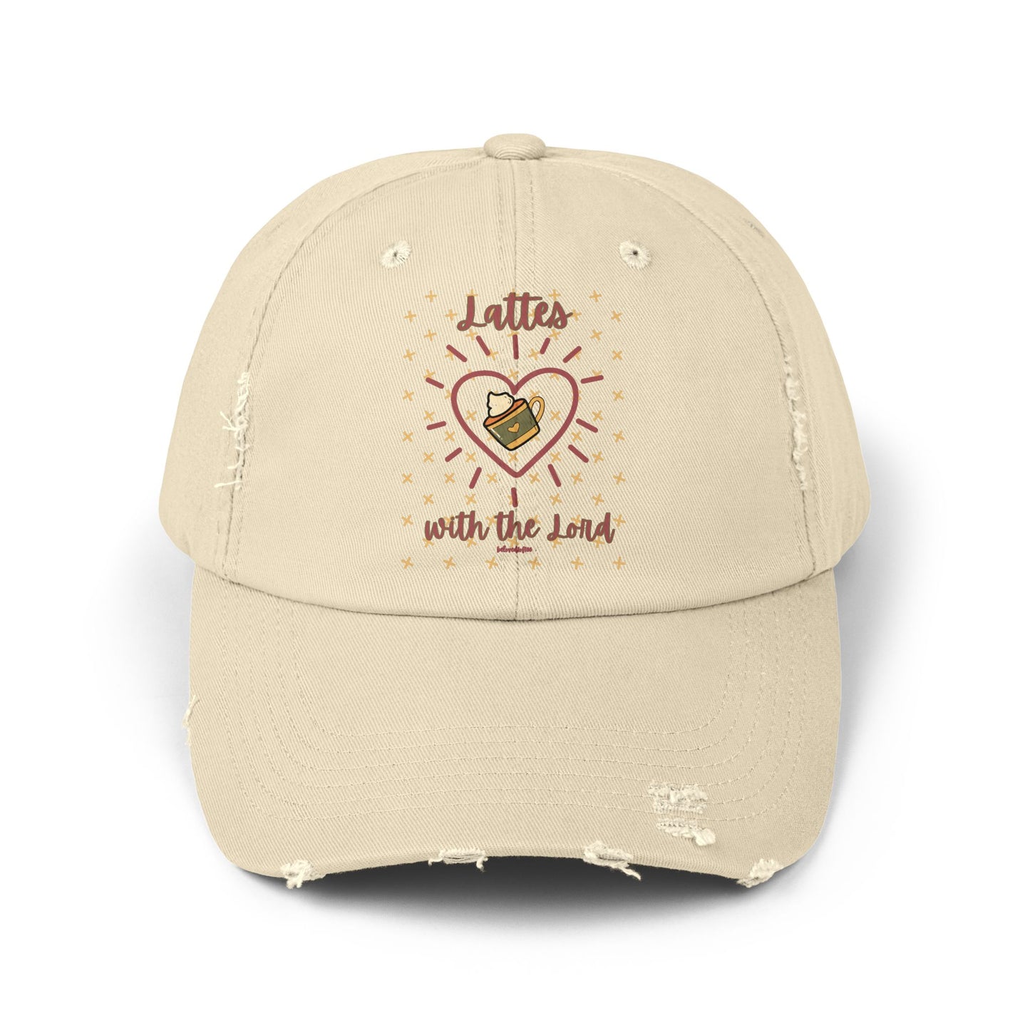 Distressed Cap - Lattes with the Lord