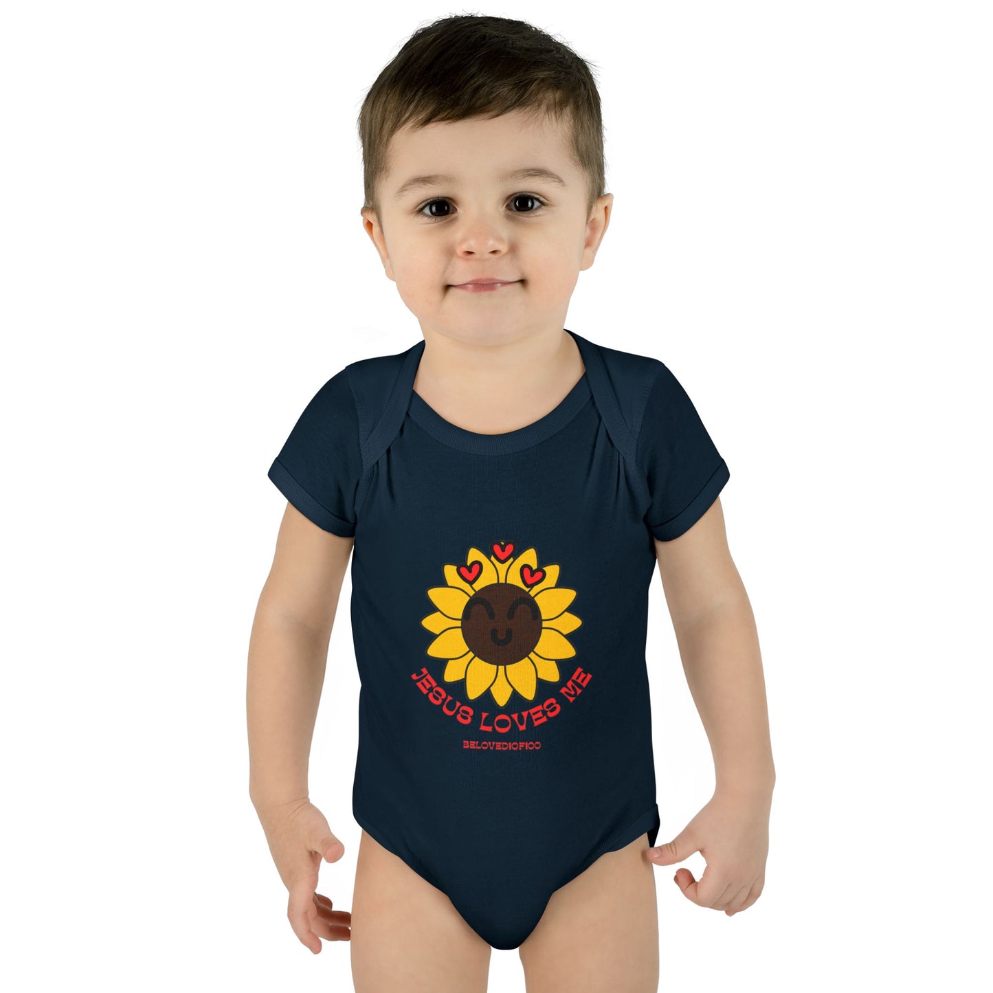 Infant/Toddler Onsie - Jesus Loves Me Sunflower