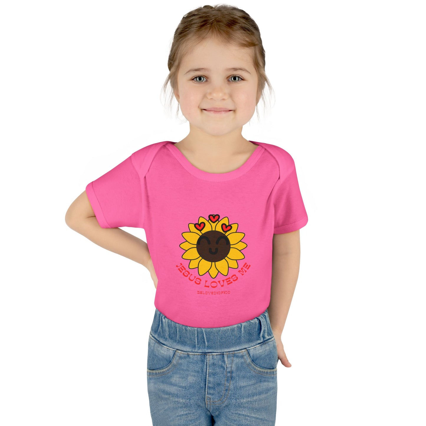 Infant/Toddler Onsie - Jesus Loves Me Sunflower