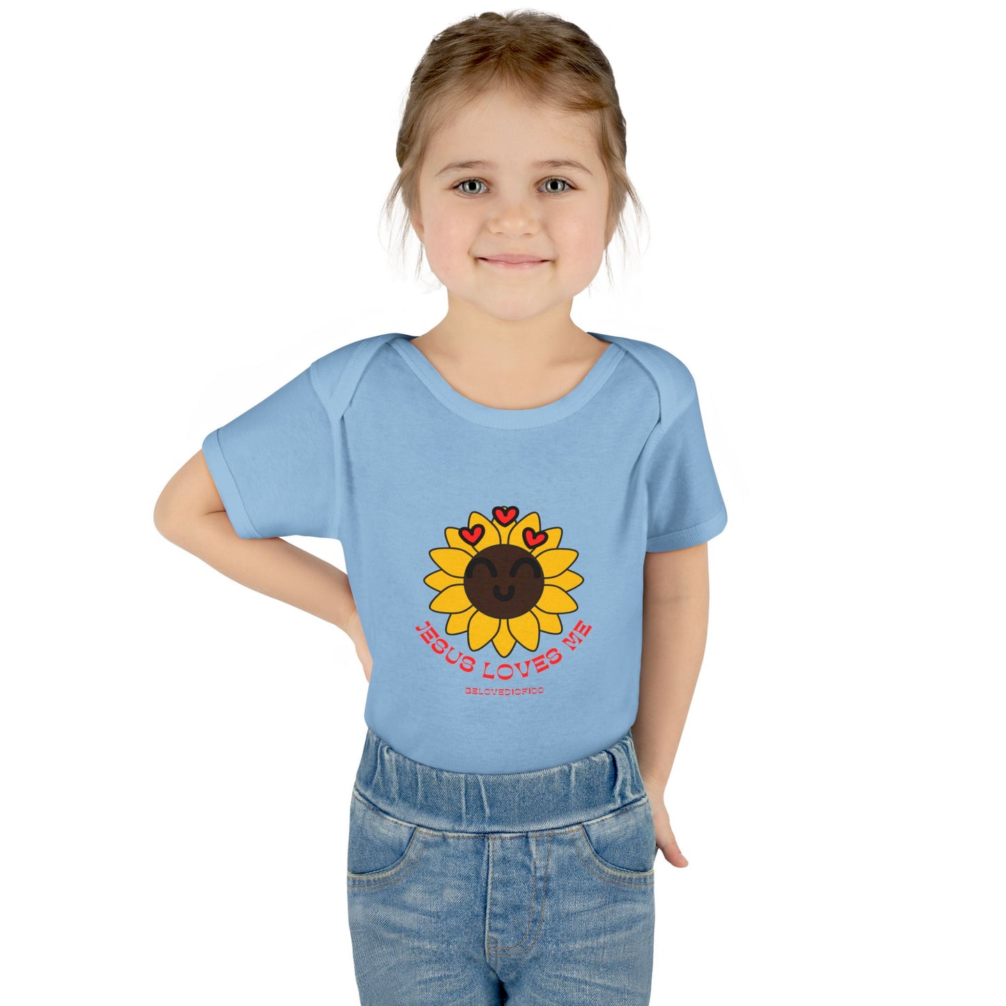 Infant/Toddler Onsie - Jesus Loves Me Sunflower