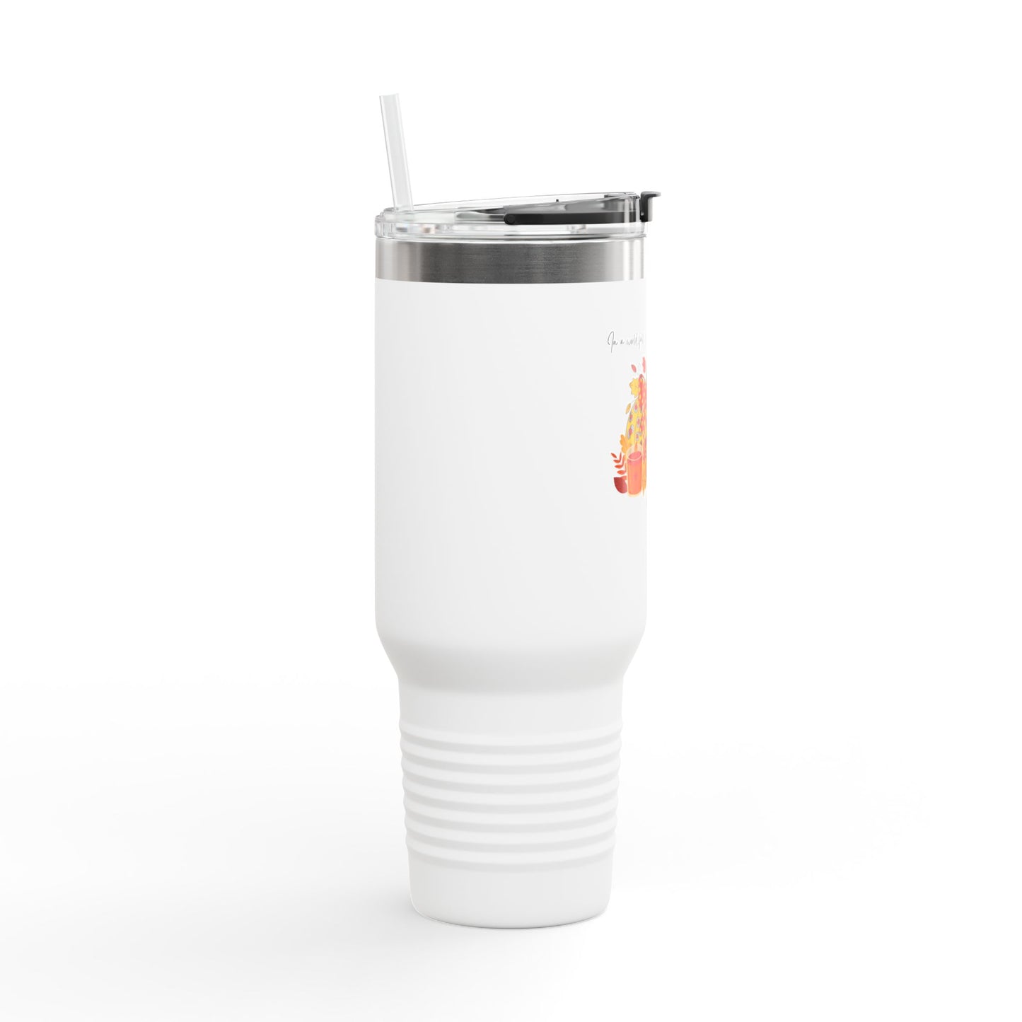 Insulated Travel Mug, 40oz - Pumpkins