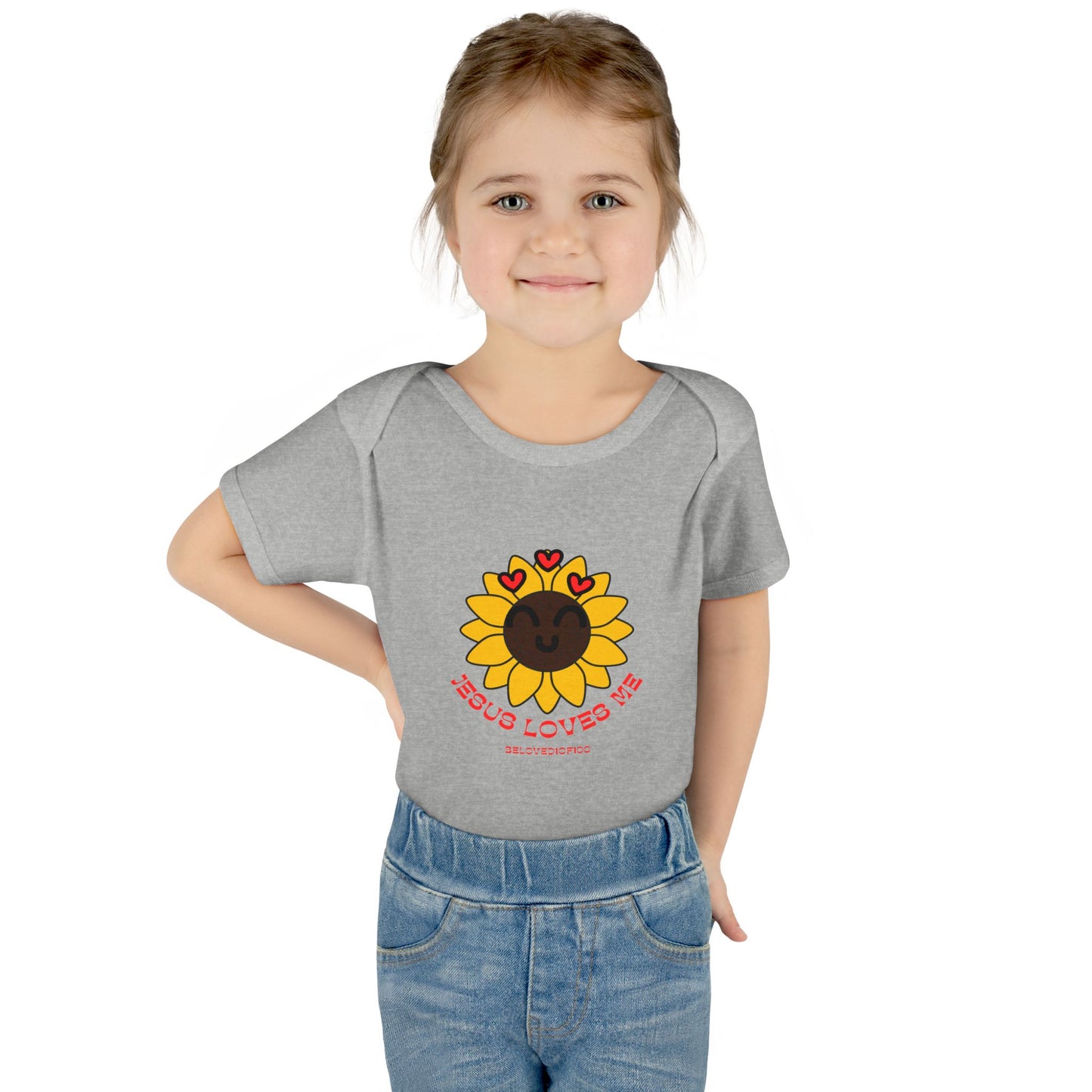 Infant/Toddler Onsie - Jesus Loves Me Sunflower