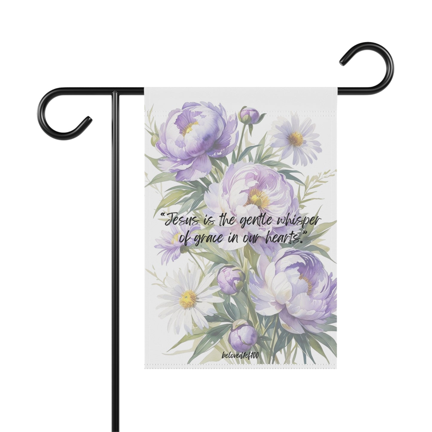 Garden & House Banner - Purple Lilly Pattern