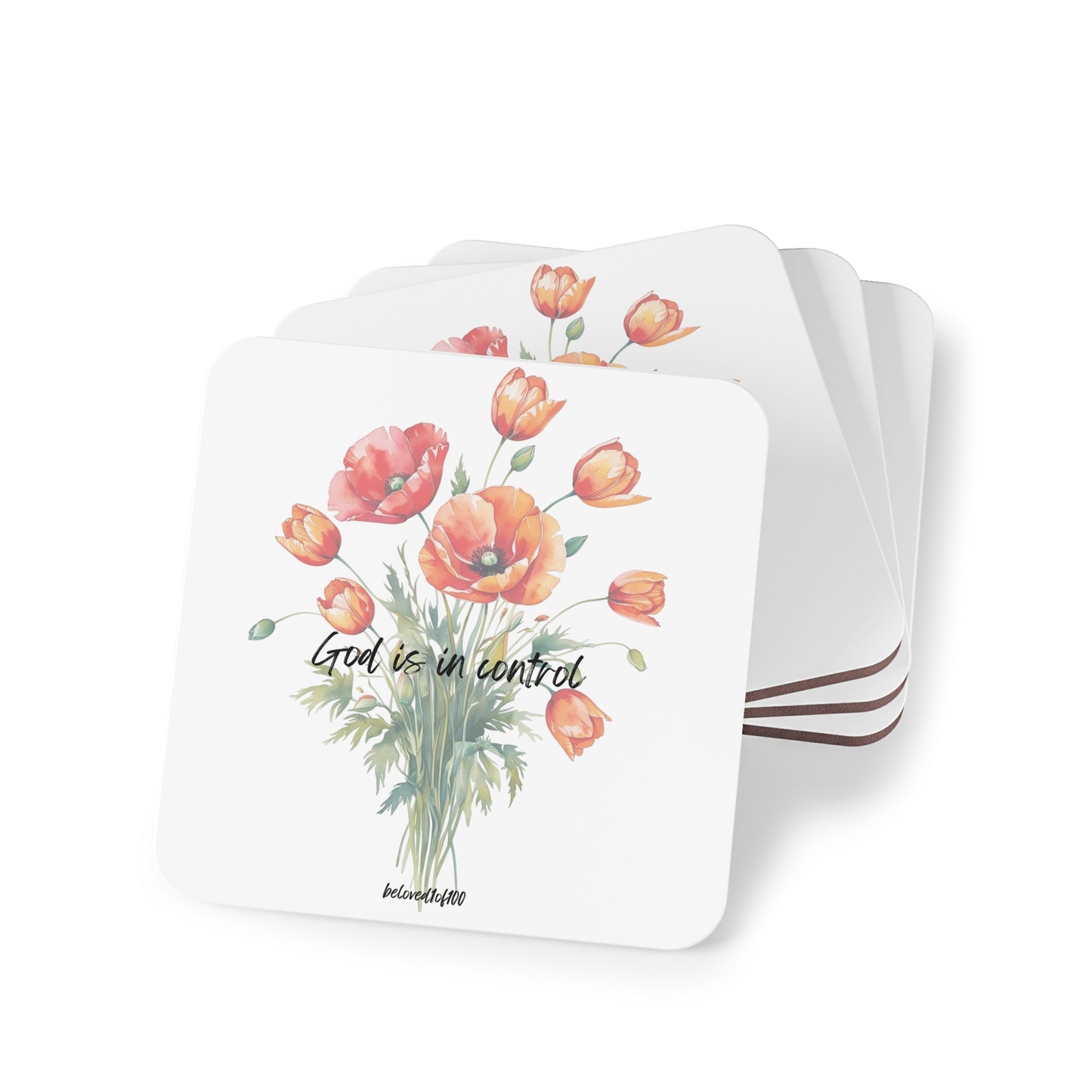 Coasters- Poppy Tulip Pattern