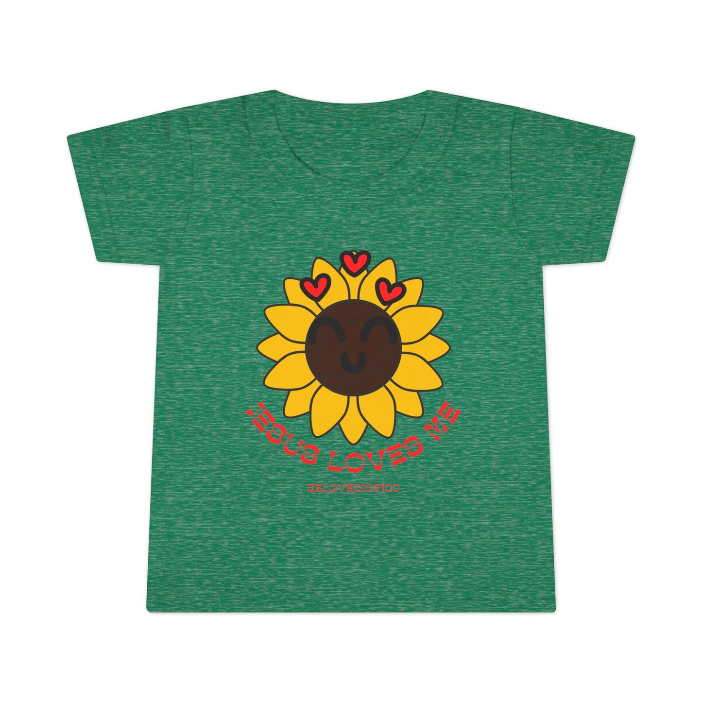 Toddler Tee - Jesus Loves Me Sunflower