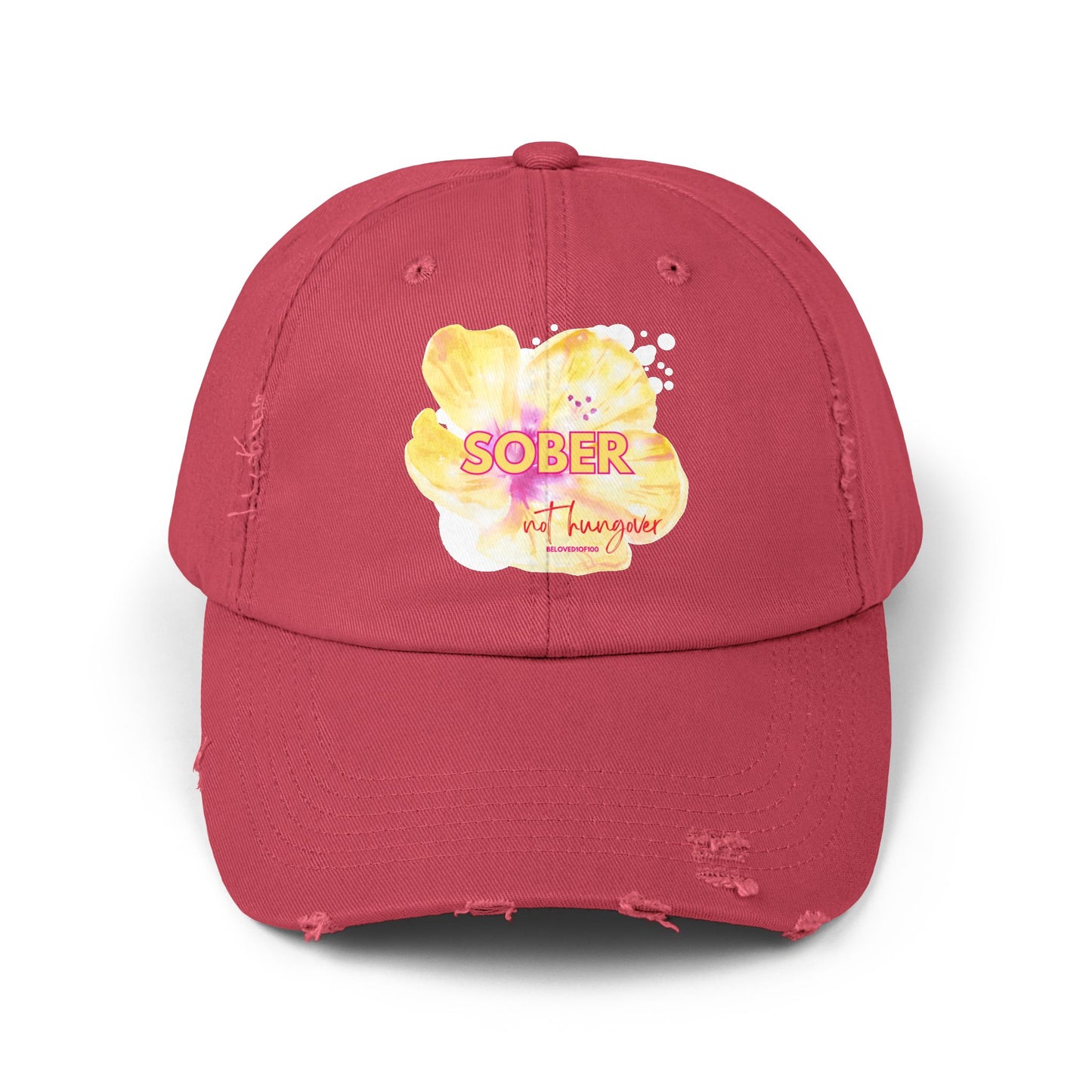 Distressed Cap - Sober not hungover