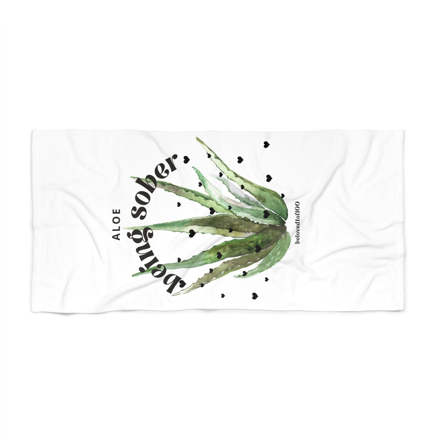 Beach Towel- Aloe being sober