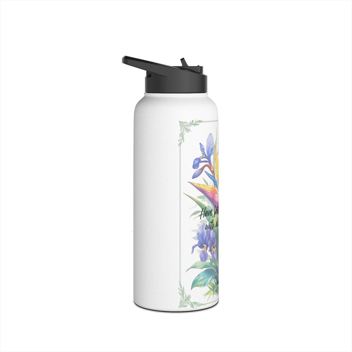 Tumbler- Bird of Paradise African Violet Pattern