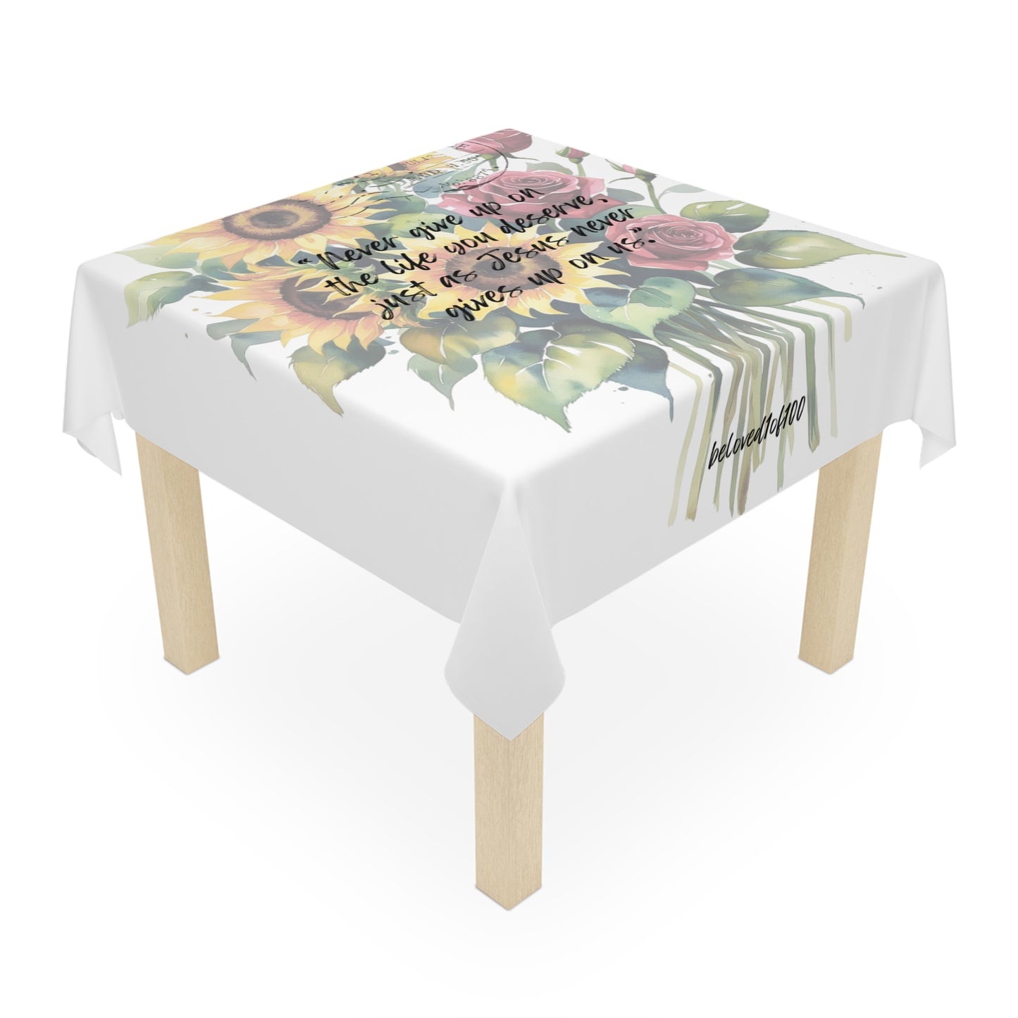 Tablecloth - Sunflower Rose Pattern