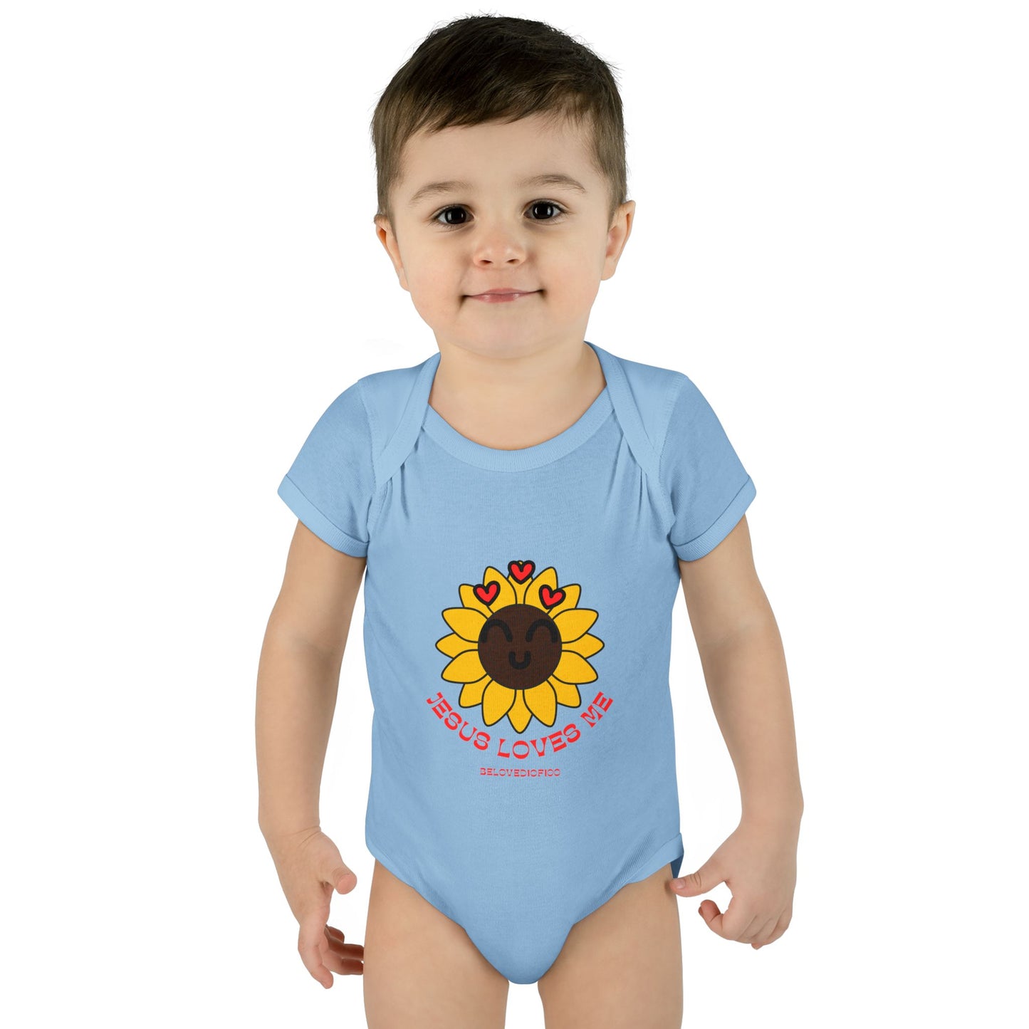 Infant/Toddler Onsie - Jesus Loves Me Sunflower