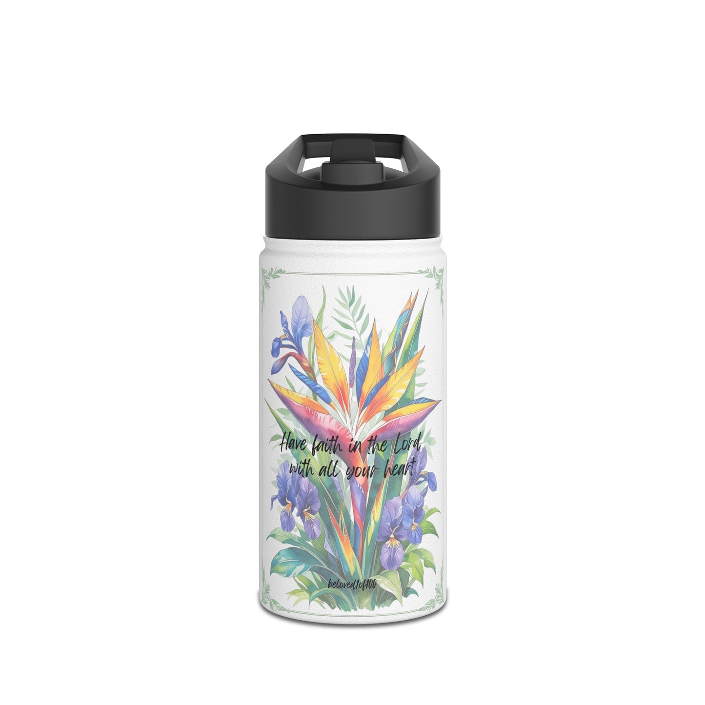 Tumbler- Bird of Paradise African Violet Pattern