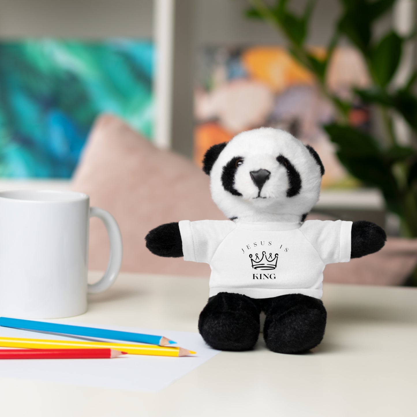 Plush Animals- Jesus is King Pattern