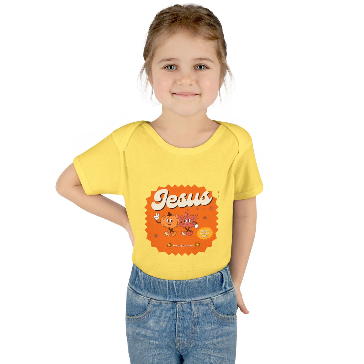 Infant/Toddler Onsie - Jesus Never Leaves