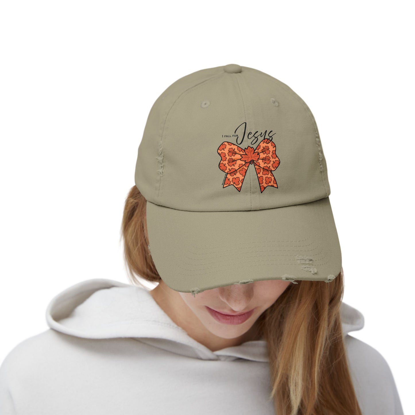 Distressed Cap - I FALL FOR JESUS