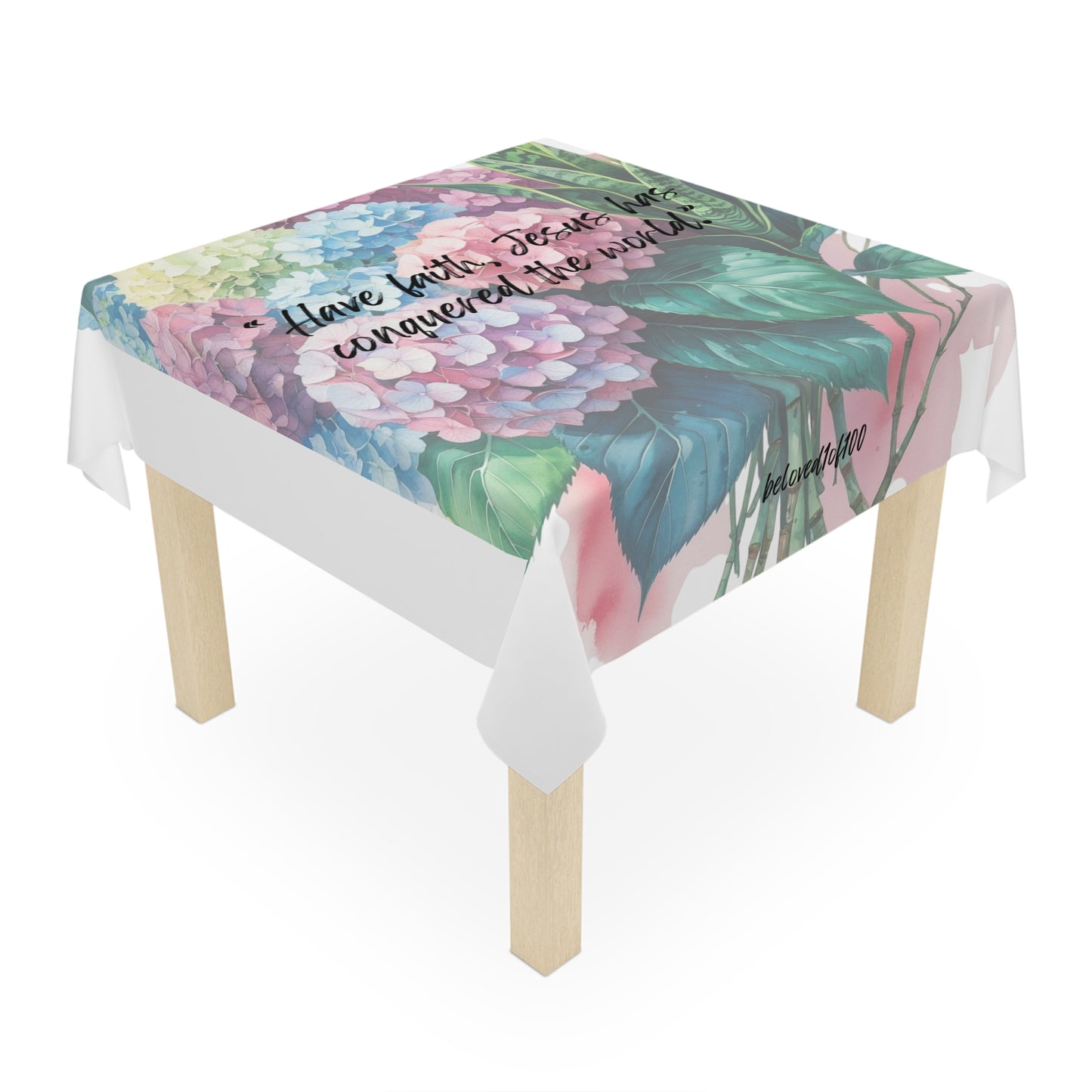 Tablecloth -Hydrangea Snake Plant Pattern
