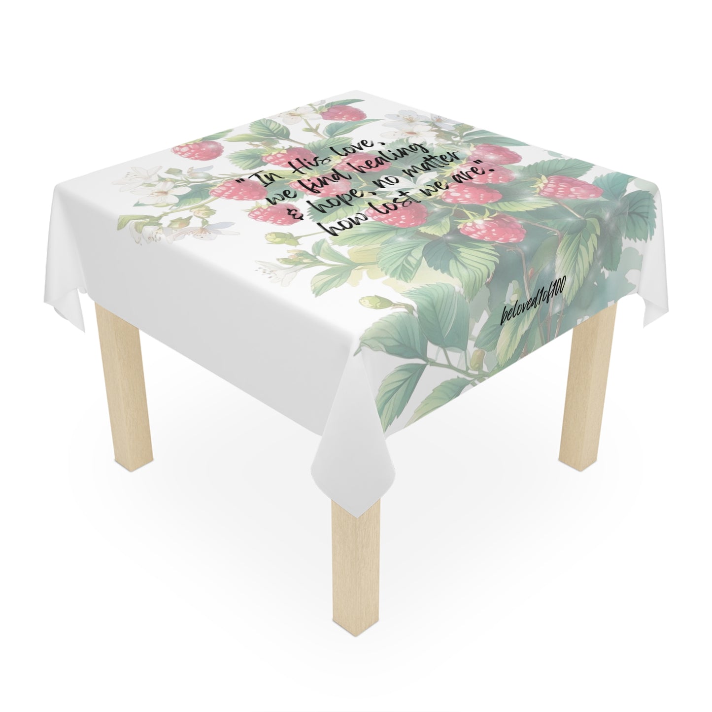 Tablecloth - Raspberry Jasmine Pattern