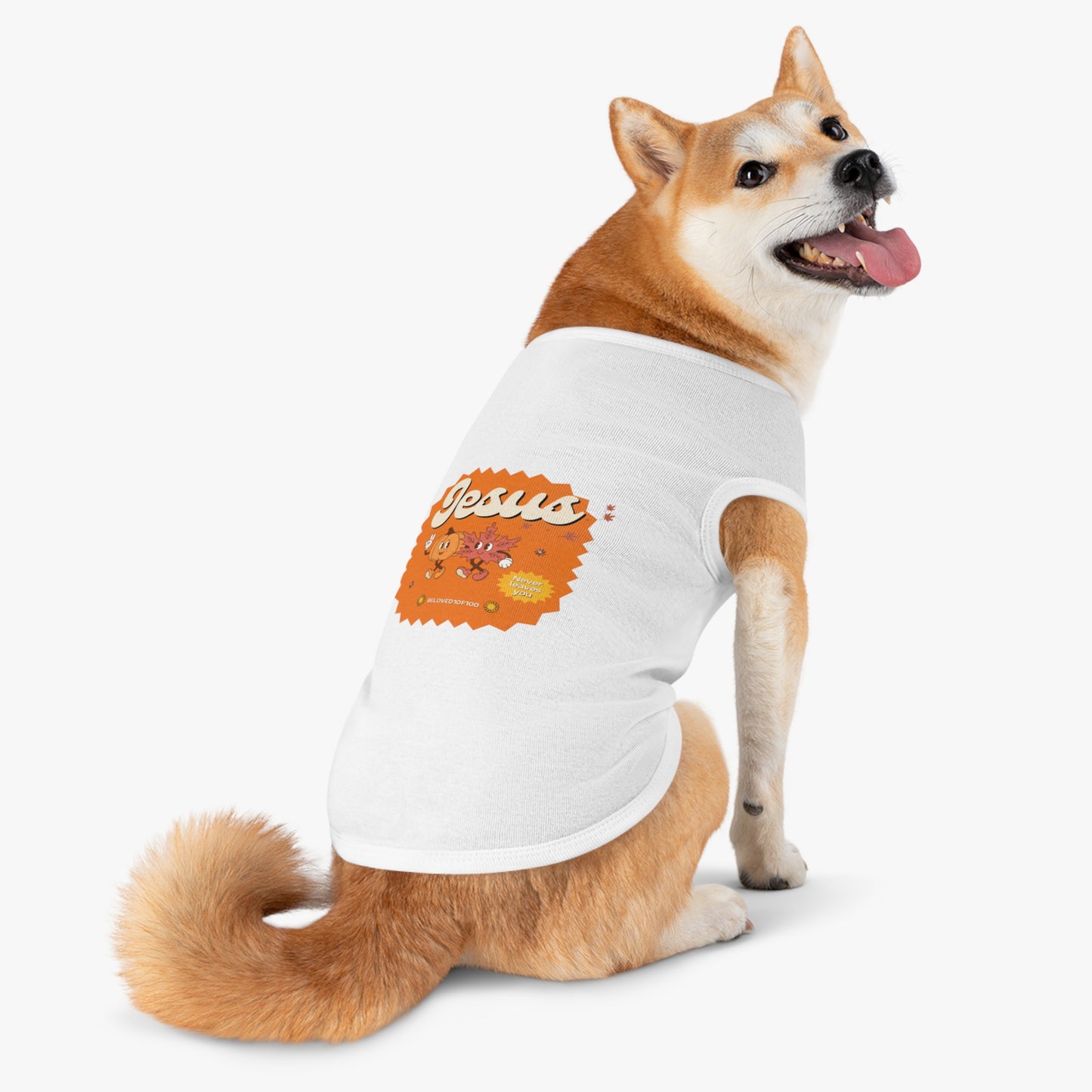 Pet Tee-Jesus Never Leaves