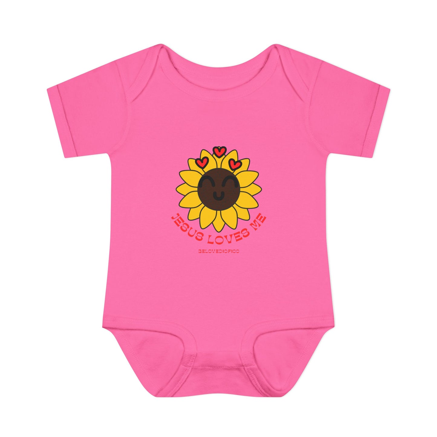 Infant/Toddler Onsie - Jesus Loves Me Sunflower