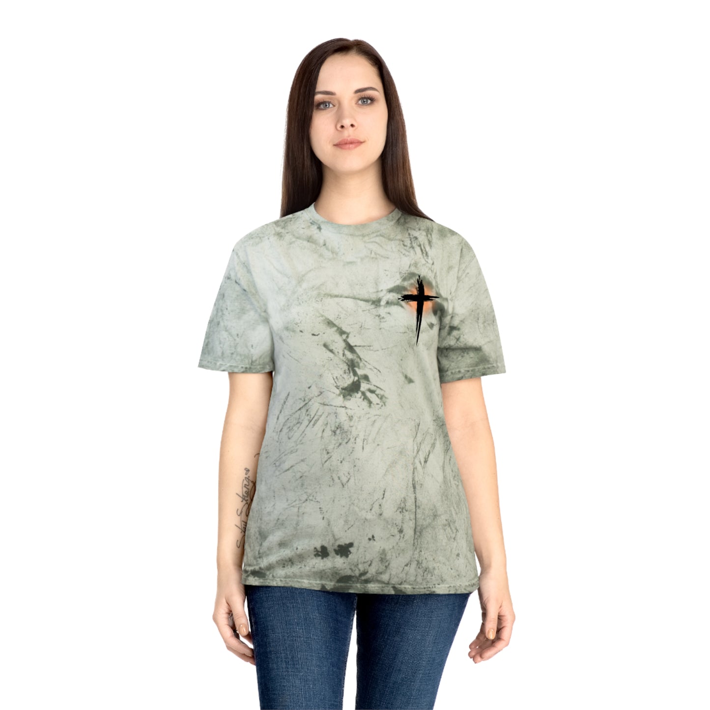 Adult Tee Color Blast - I FALL FOR JESUS