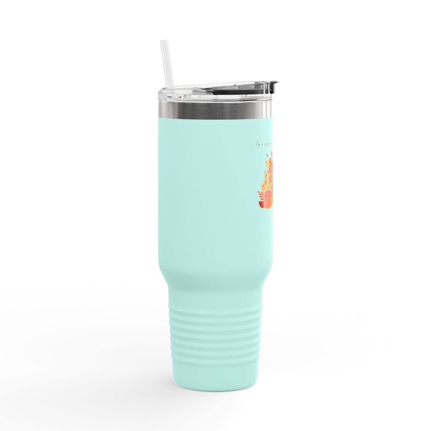Insulated Travel Mug, 40oz - Pumpkins