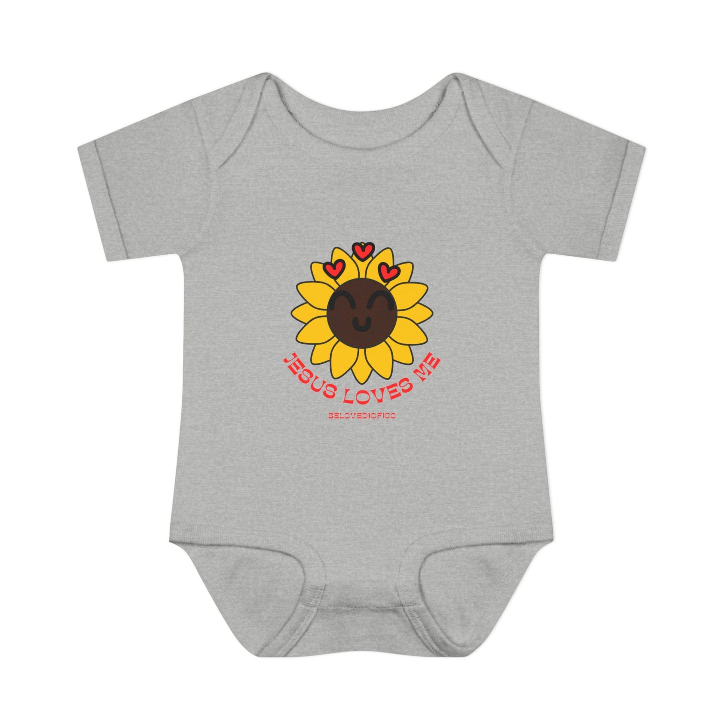 Infant/Toddler Onsie - Jesus Loves Me Sunflower