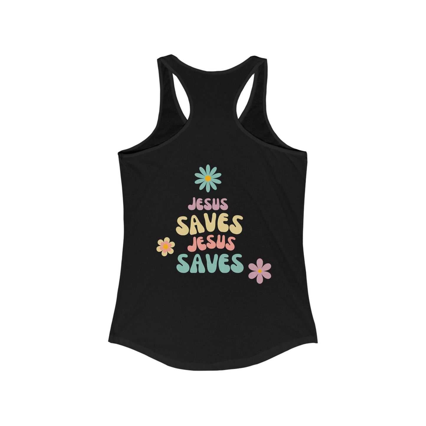 Jesus Saves Racerback