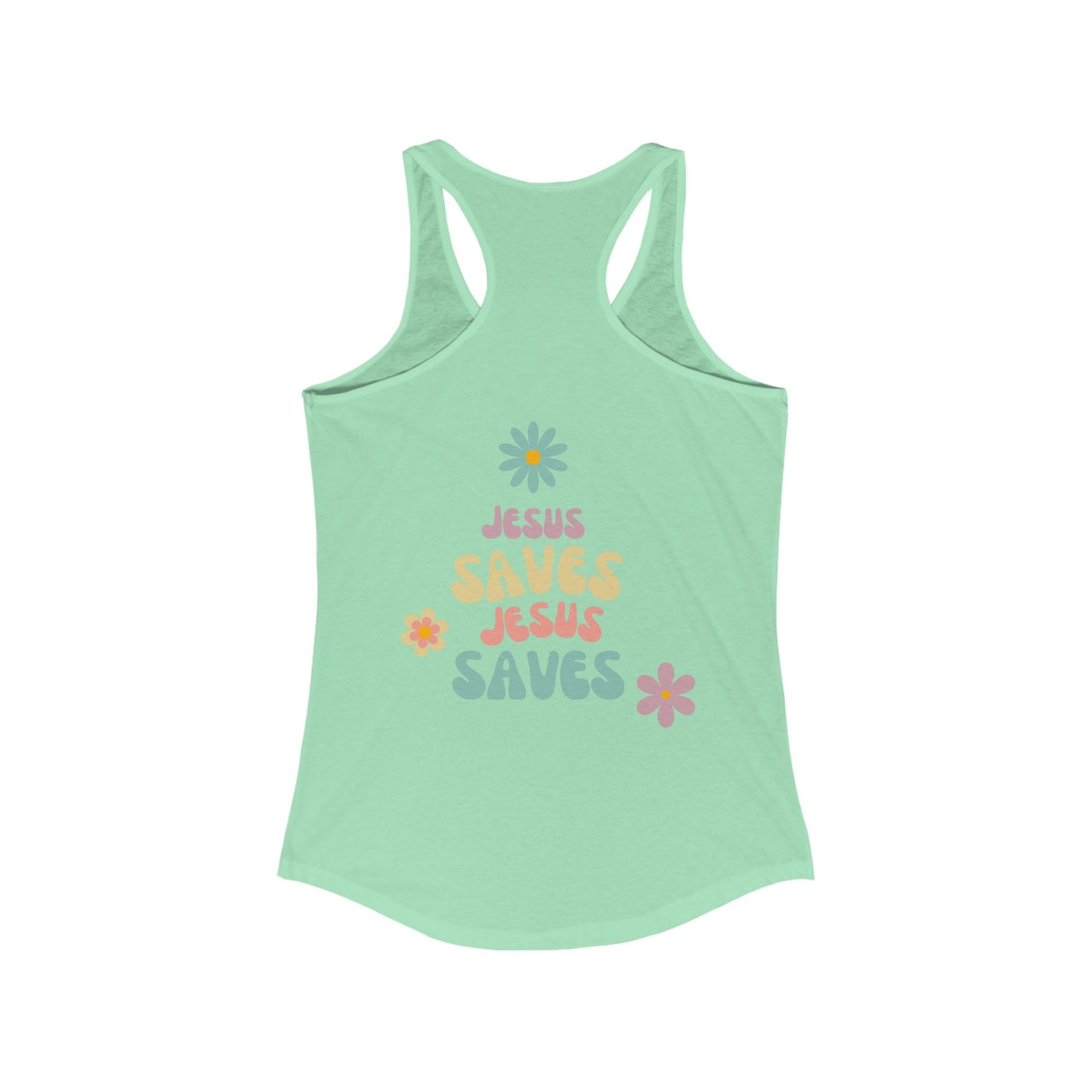 Jesus Saves Racerback
