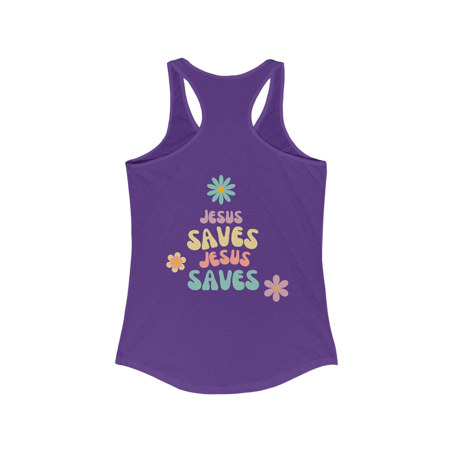 Jesus Saves Racerback