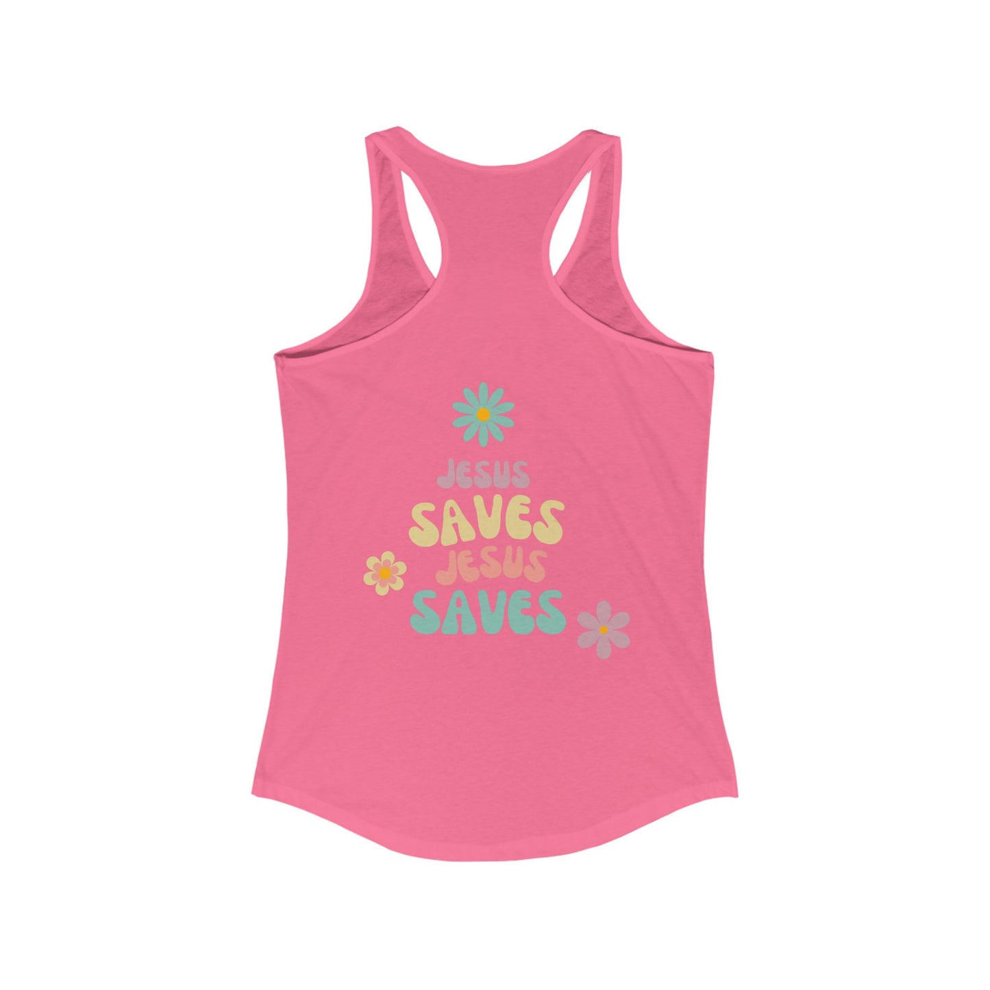 Jesus Saves Racerback