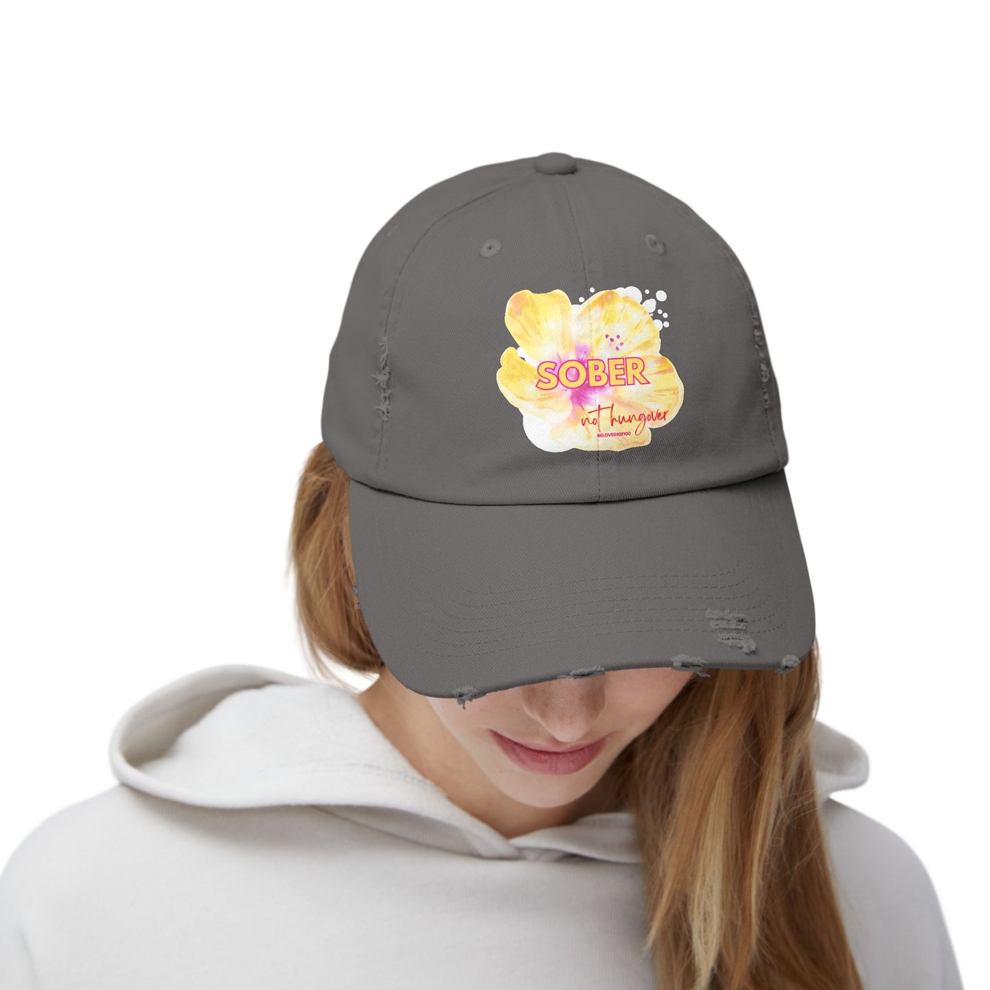 Distressed Cap - Sober not hungover