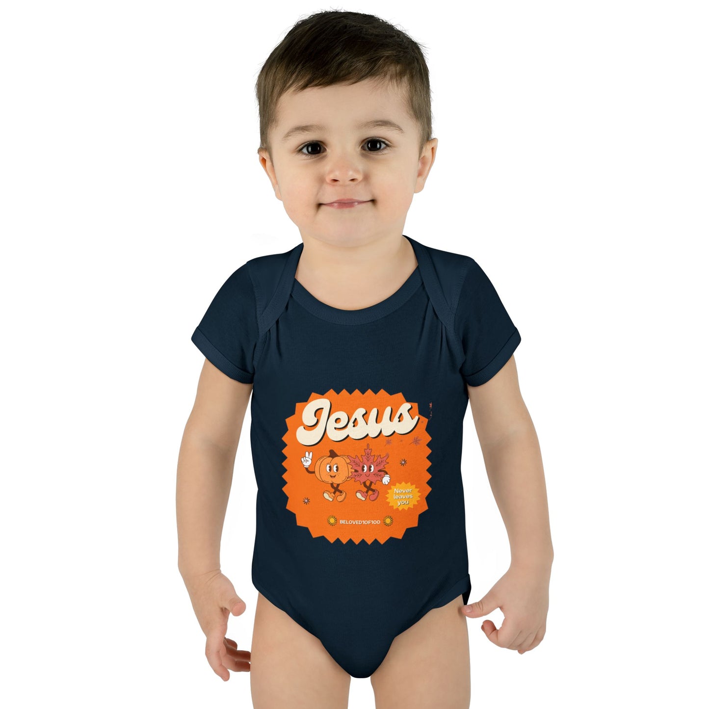 Infant/Toddler Onsie - Jesus Never Leaves
