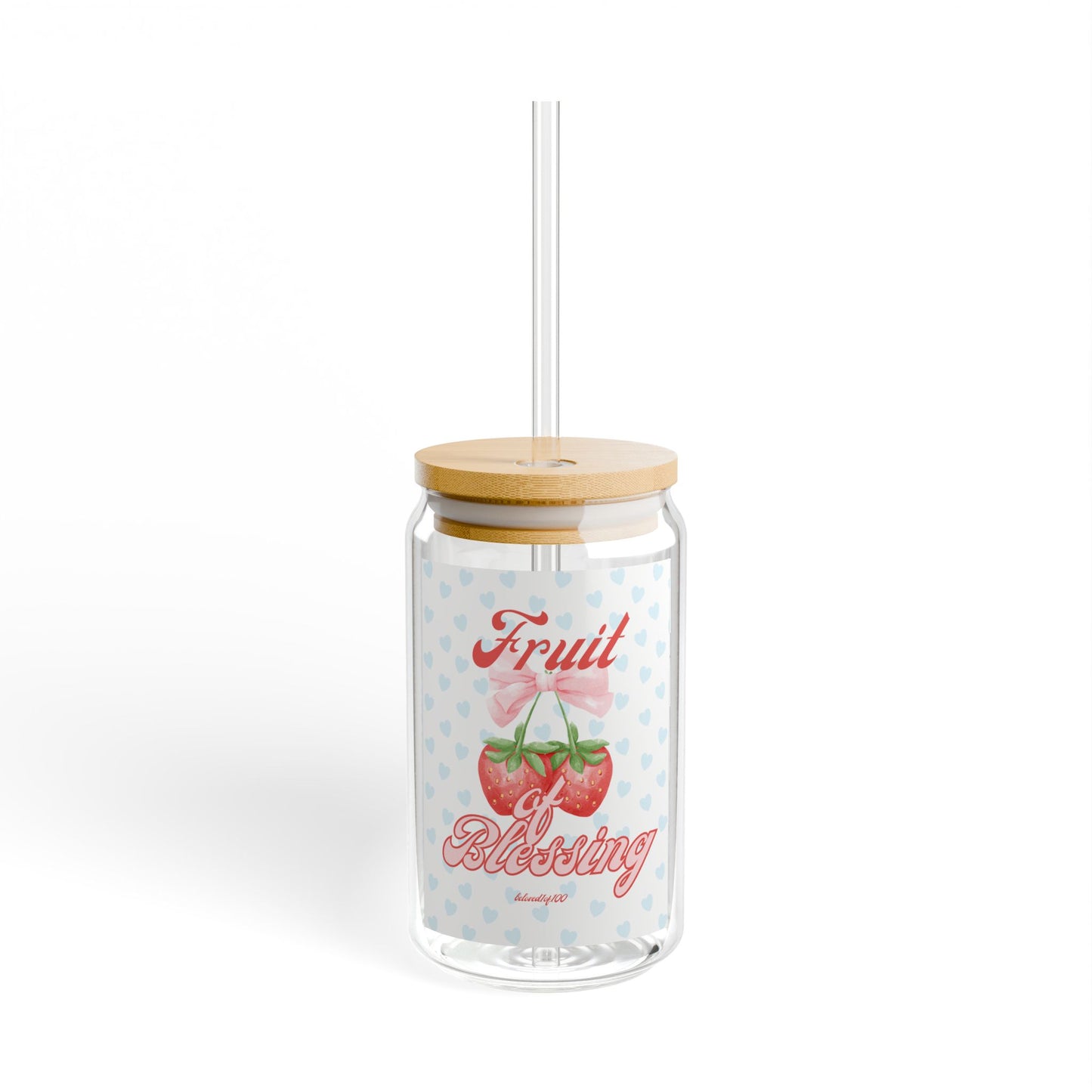 Glass Cup- Fruit of Blessing